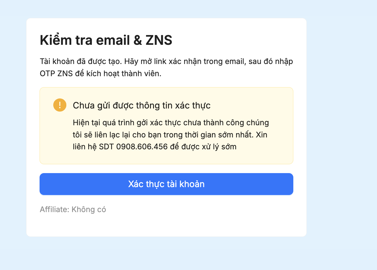 Xác minh tài khoản